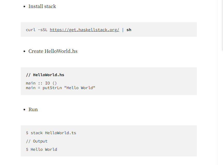 “Hello, World!” на Haskell